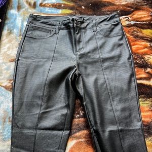 Pleather black jeans. Size 10 (30)